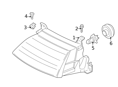 Bulbs - Chassis for 2001 Mazda MPV #3