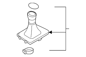 5GM711113AMIS - Unclassified: Shift Knob for Volkswagen: e-Golf, Golf, Golf Alltrack, Golf R, Golf SportWagen Image