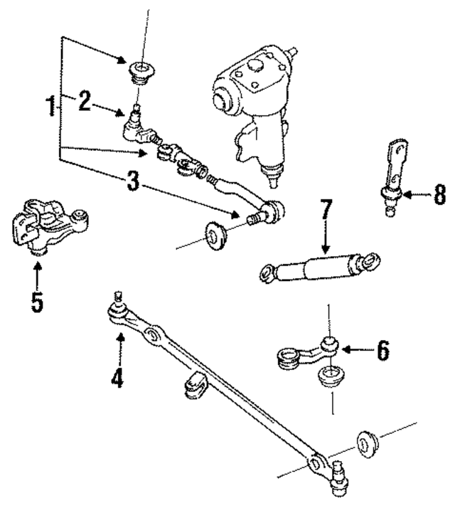 4857061G25 - : Inner Tie Rod for Nissan Image