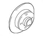 6N0615601 - Brakes: Brake Rotor for Volkswagen: Cabrio, Corrado, Golf, Jetta, Passat, Scirocco Image