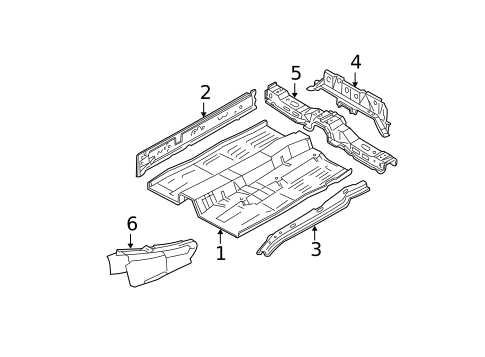 Floor & Rails for 2002 Ford Focus #0