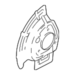 52010214AC - Brakes: Brake Dust Shield for Mopar Image