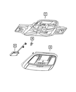 5108265AC - Interior Trim: Overhead Console Retainer for Mopar Image
