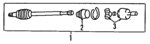 44305SD4902 - Front Drive Axle: Axle Assembly for Acura Image