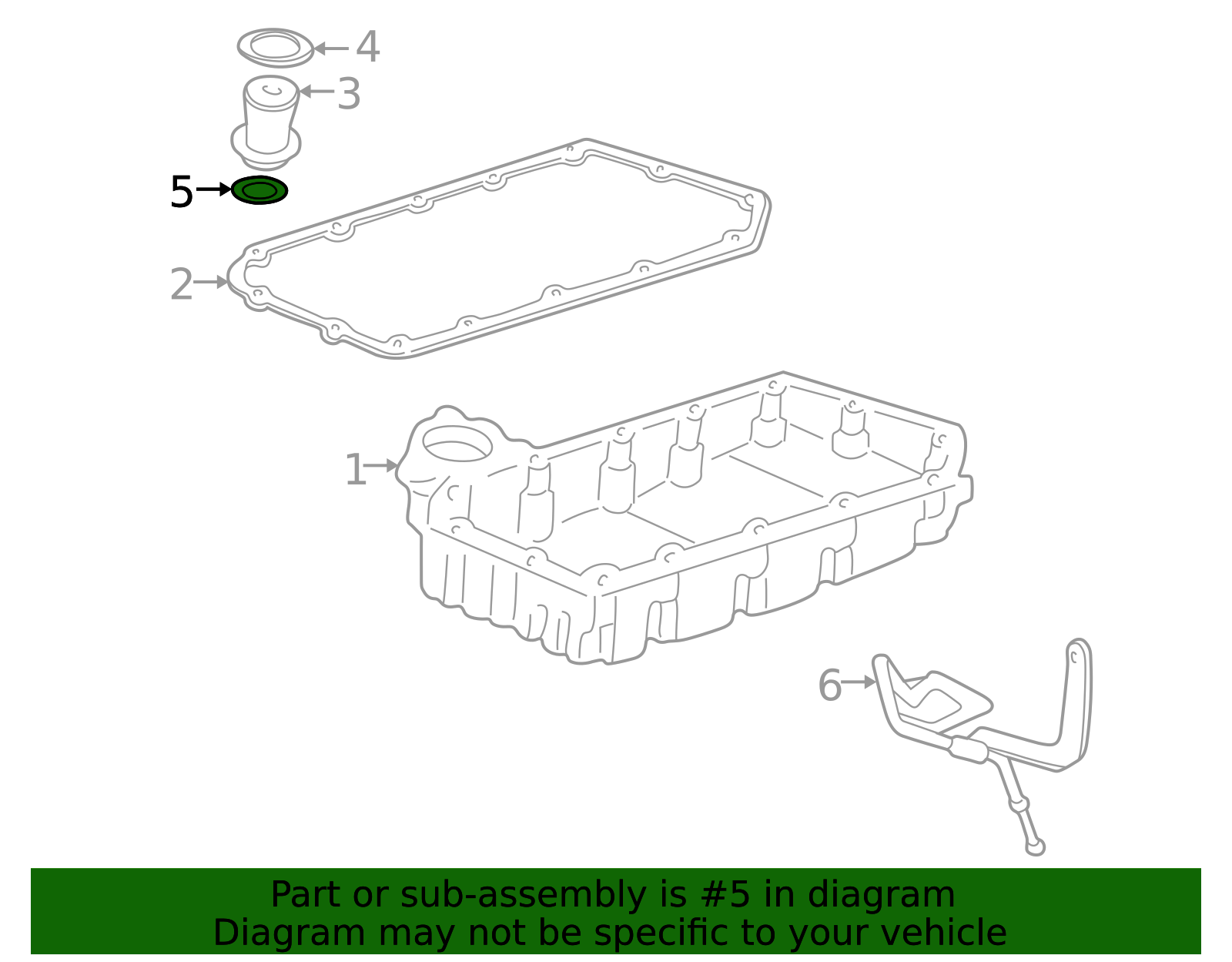 OEM 1996-2006 Honda Automatic Transmission Filter O-Ring 91305-PN4