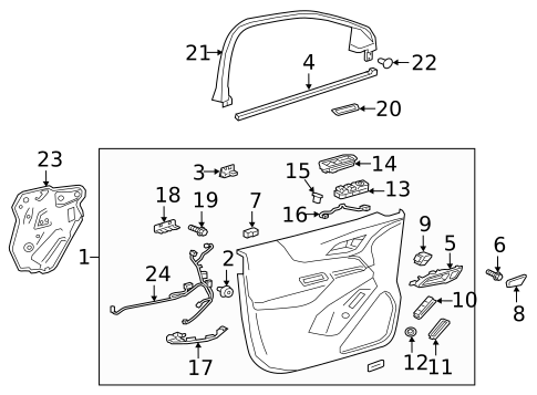 Switches, Solenoids & Actuators for 2021 Chevrolet Equinox #1
