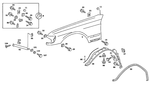 1268812701 - Attachment Parts: Fender for Mercedes-Benz: 300SE Image