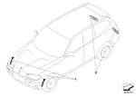 63147274434 - : Set, Side Marker Light for BMW Image