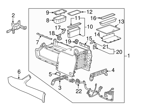 Center Console for 2018 Chevrolet Silverado 1500 | GM