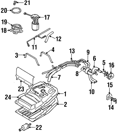 Fuel System Components for 2001 Isuzu Rodeo #1