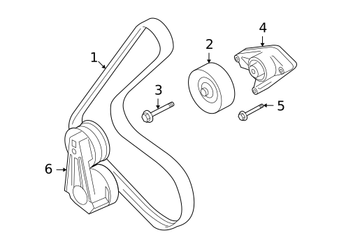 Belts & Pulleys for 2009 Jaguar XJR #0