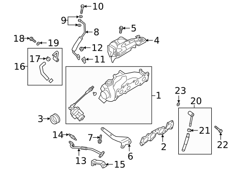 Turbocharger & Components for 2024 Genesis GV70 #2