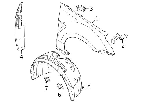 Fender & Components for 2010 Ford Focus #0