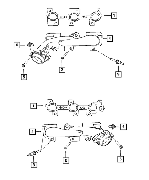 Manifolds and Vacuum Fittings for 2008 Dodge Ram 1500 #0