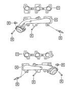 6102225AA - 3.7L Gas; Engine: Hex Head Bolt And Washer, Mounting for Mopar Image
