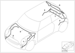 61116937297 - Vehicle Electrical System: Front Left Repair Wiring Set for Mini Image