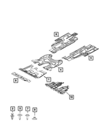 68288227AC - Body Sheet Metal Except Doors: Front Belly Pan for Mopar Image
