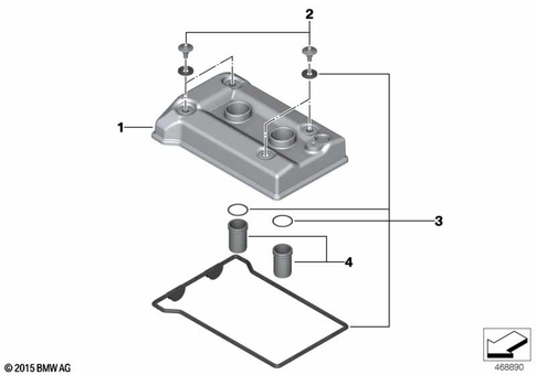Cylinder Head with Cover for 2017 BMW-Motorrad C 650 Sport #1