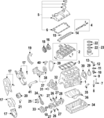 38103011BF - Engine: Cylinder Block for Volkswagen: Beetle, Jetta Image
