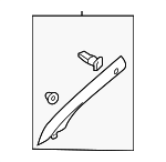 858204U000UP - Body: Windshield Pillar Trim for Kia: Optima Image