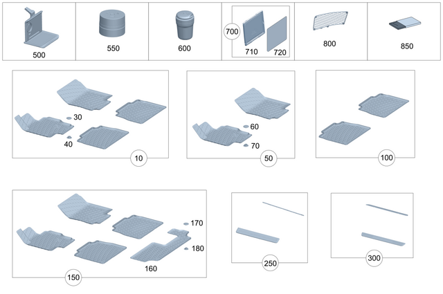 9983877 - Interior Equipment: Snap Fastener for Mercedes-Benz Image