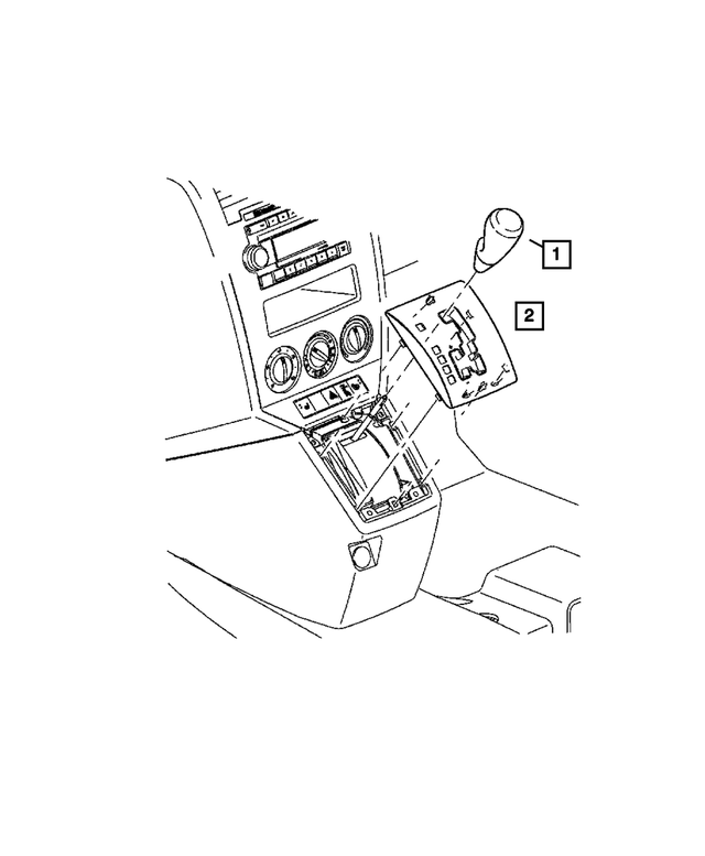 ZH65DV6AC - Constant Variable Transmission: Console Prndl Bezel for Mopar Image
