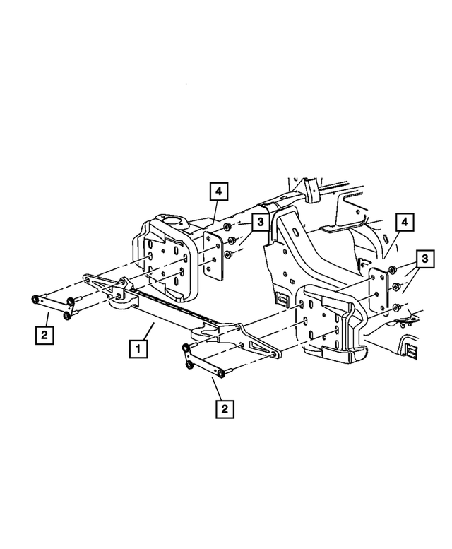 55366756AD - Frame, Bumper and Fascia: Stud Plate, Right for Mopar Image
