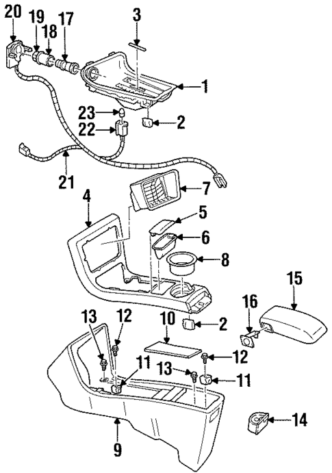 Console for 1995 Chevrolet Monte Carlo #0