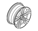 36116796247 - Suspension: Wheel, Alloy for BMW: 320i, 320i xDrive, 328d, 328d xDrive, 328i, 328i GT xDrive, 328i xDrive, 330e, 330i, 330i GT xDrive, 330i xDrive, 335i, 335i GT xDrive, 335i xDrive, 340i, 340i GT xDrive, 340i xDrive, 428i Gran Coupe, 428i xDrive Gran Coupe, 430i Gran Coupe, 430i xDrive Gran Coupe, 435i Gran Coupe, 435i xDrive Gran Coupe, 440i Gran Coupe, 440i xDrive Gran Coupe, ActiveHybrid 3, M3 Image