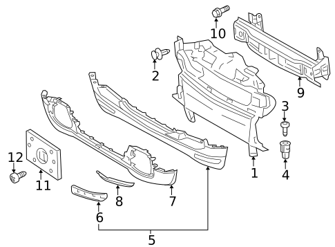 Bumper & Components - Front for 2009 Smart Fortwo #0