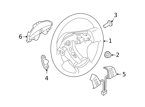 Steering Wheel & Trim for 2008 INFINITI QX56 #0