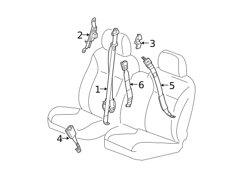 Seat Belt for 2011 GMC Canyon #1