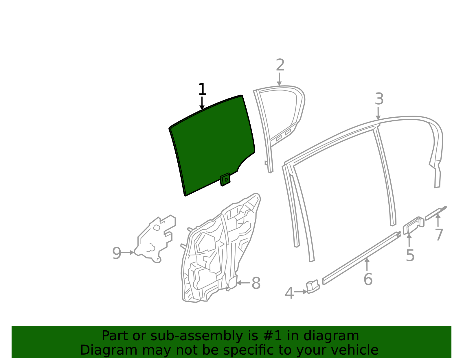 2023-2026 BMW Movable Glass 51-35-5-B51-962 | OEM Parts Online