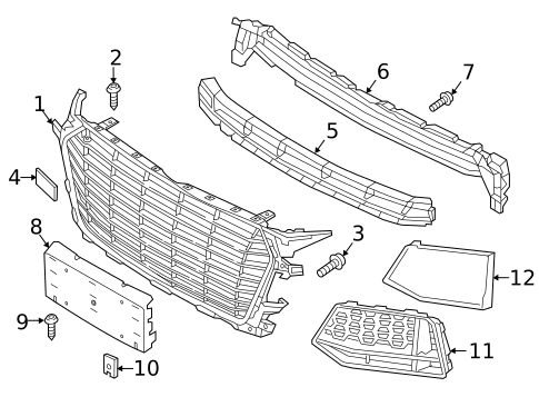 Grille & Components for 2019 Audi TT Quattro #0