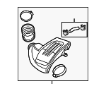 88967331 - : Outlet Hose for Chevrolet: Cobalt Image