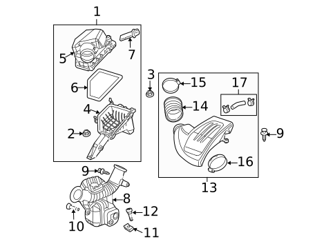 Air Intake for 2007 Chevrolet Cobalt #0