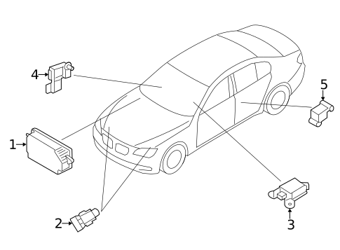 Air Bag Components for 2015 BMW 740Ld xDrive #1