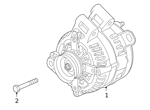 Alternator for 2009 Pontiac Torrent #0