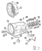 52108472AA - Automatic Transmission 5 Speed [DGJ]: Torque Converter Housing for Mopar Image