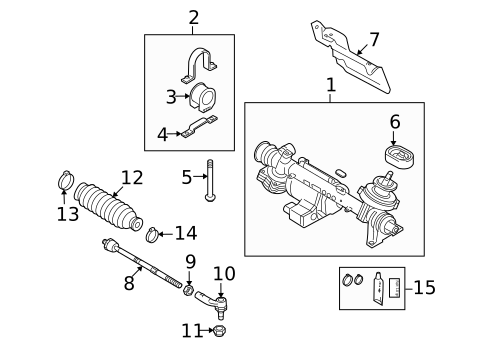 Steering Gear & Linkage for 2014 Audi TTS Quattro #0
