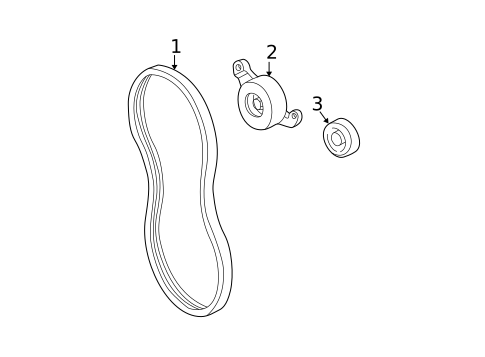 Belts & Pulleys for 2004 Chevrolet Cavalier #0
