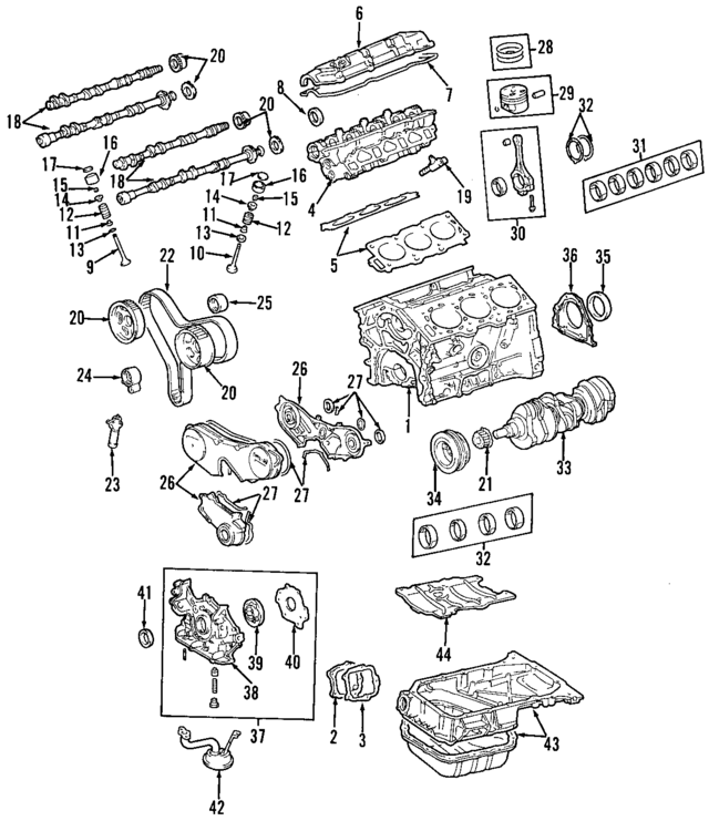 1127120010 - Engine: Side Cover for Lexus Image