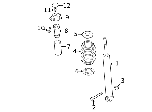 Shocks & Components for 2012 Volkswagen Jetta #4