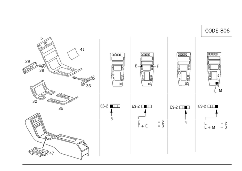 Wood Covering in Housing with Tray, One-Part for 1984 Mercedes-Benz 500SEC #0
