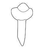 155303393 - Body: Sill Plate Clip for Nissan: Frontier, Xterra Image