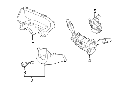 Shroud, Switches & Levers for 2019 Kia K900 #0