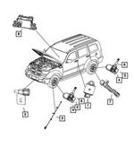 52125003AA - Electrical: Wheel Speed Sensor for Mopar Image