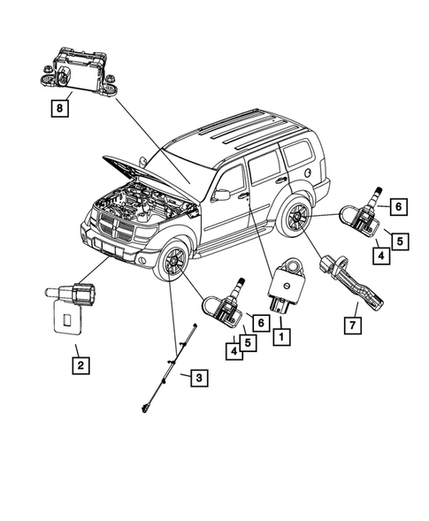 Sensors for 2007 Dodge Nitro #0