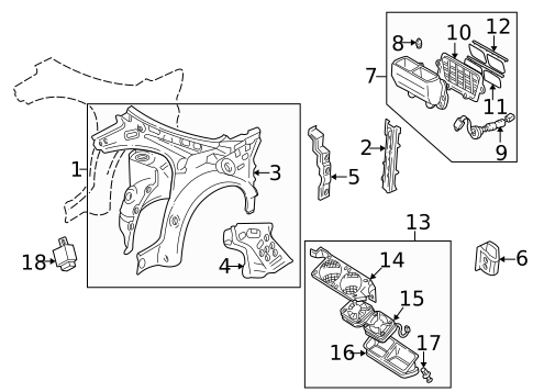 Inner Structure for 1997 Mazda Millenia #0
