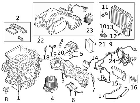 Evaporator & Heater Components for 2019 BMW X5 | getBMWparts
